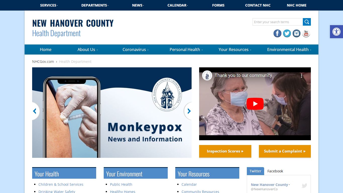 Health Department | New Hanover County | North Carolina